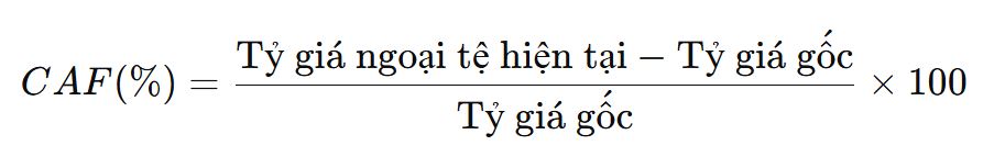 Công thức tính CAF